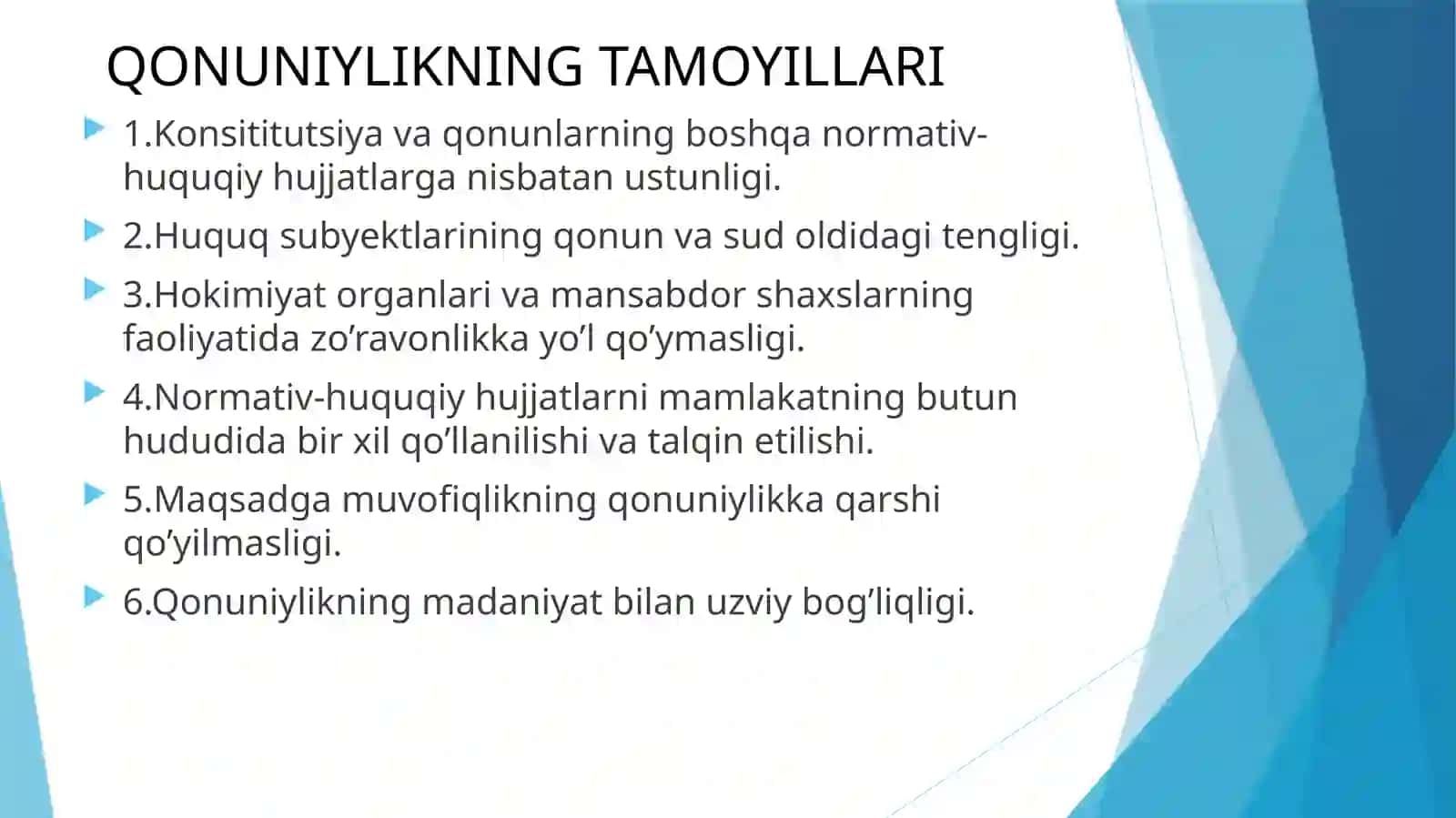 Qonuniylik tushunchasi va uning normativ ijtimoiy asoslari 4