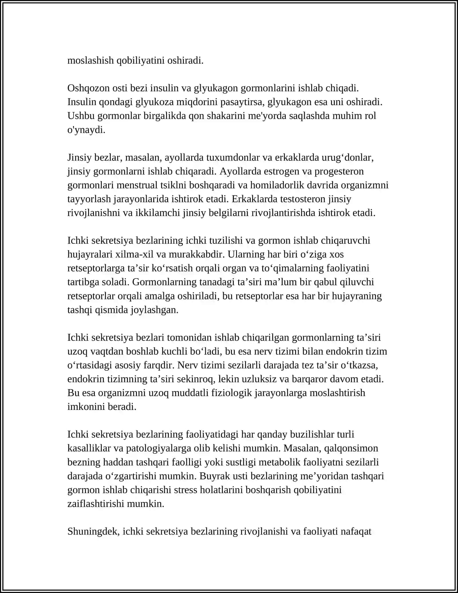 ICHKI SEKRETSIYA BEZLARI FIZIOLOGIYASI 4