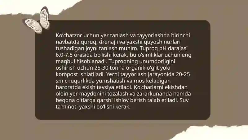 Rezavor meva oʻsimliklar kochatzorini barpo qilish boyicha hisob kitoblar 4