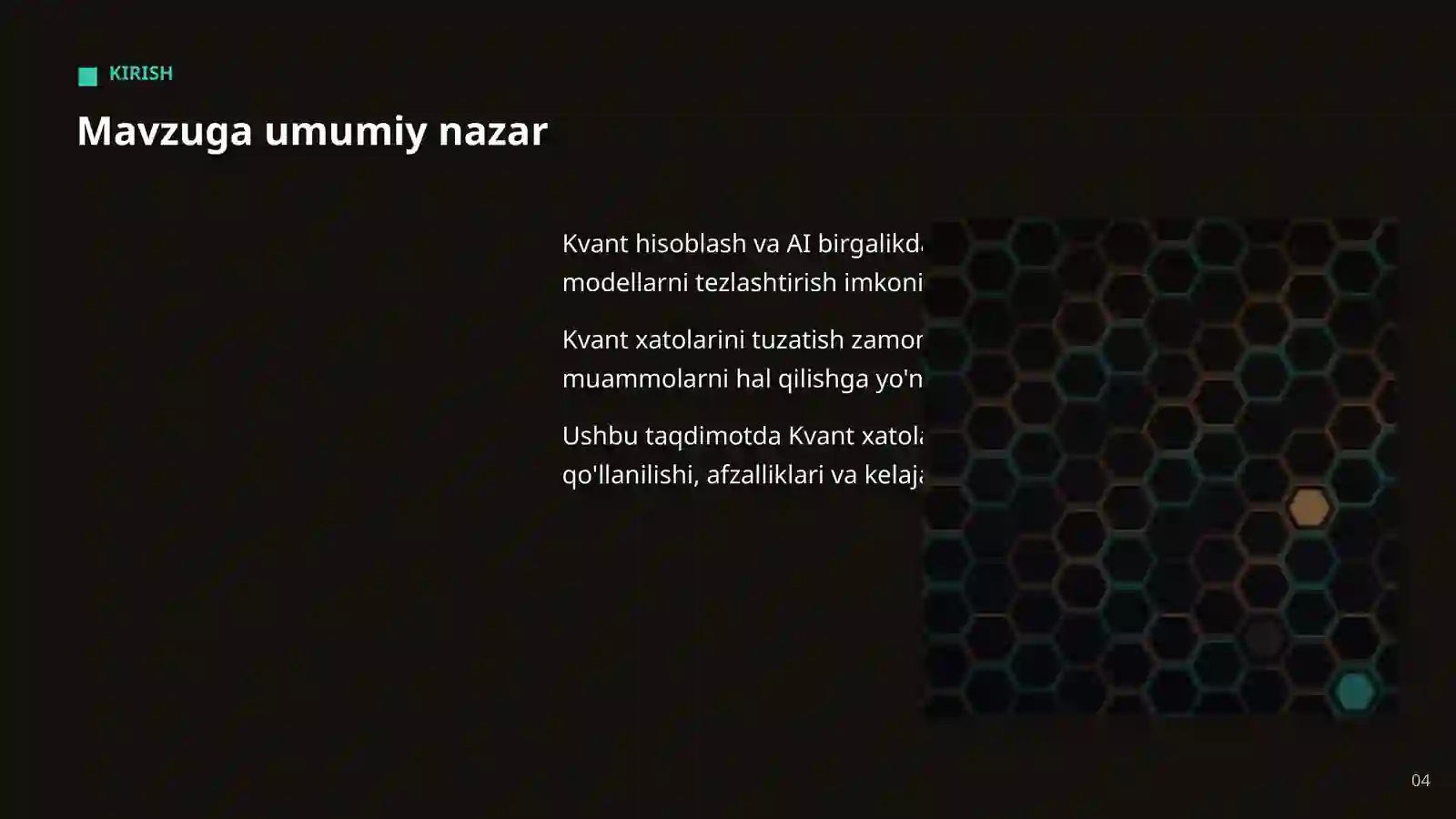 KVANT HISOBLASH VA AI 4