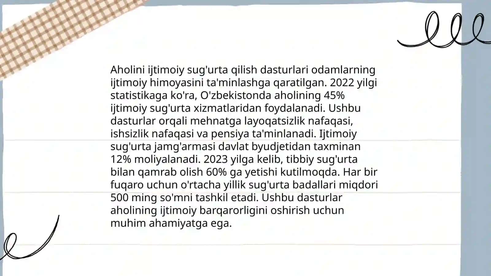 Zamonaviy dunyoda aholini ijtimoiy qoʻllab-quvatlavchi modellari 4