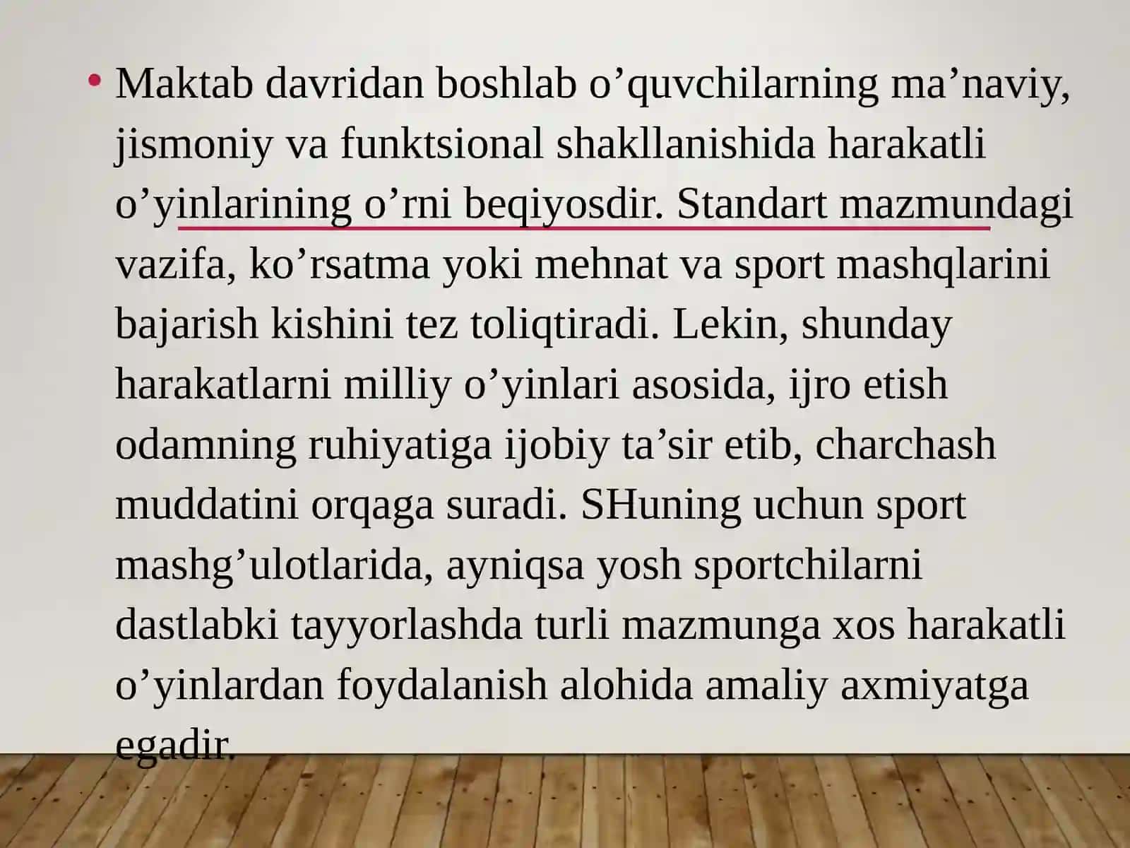 Darsdan tashqari oʻynaladigan oʻyinlarni oʻtkazish 4