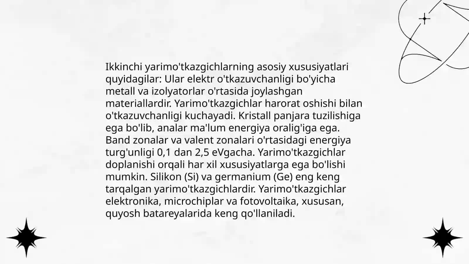 Metall-Metall va Metall-Yarimoʼtkazgich Kontaktlar 4