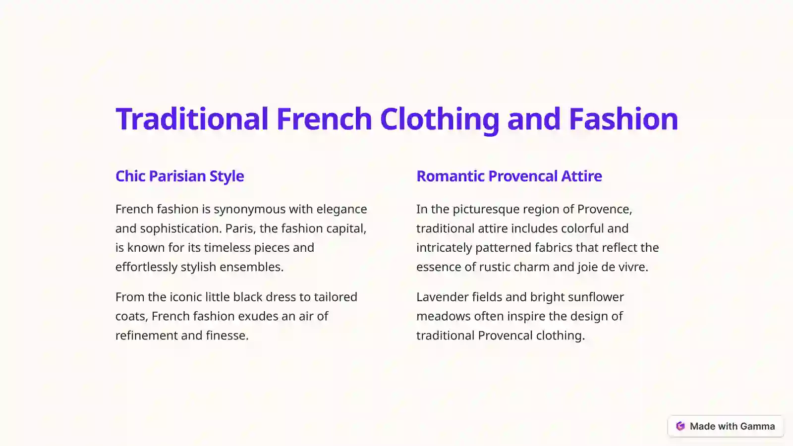 French Traditions 4