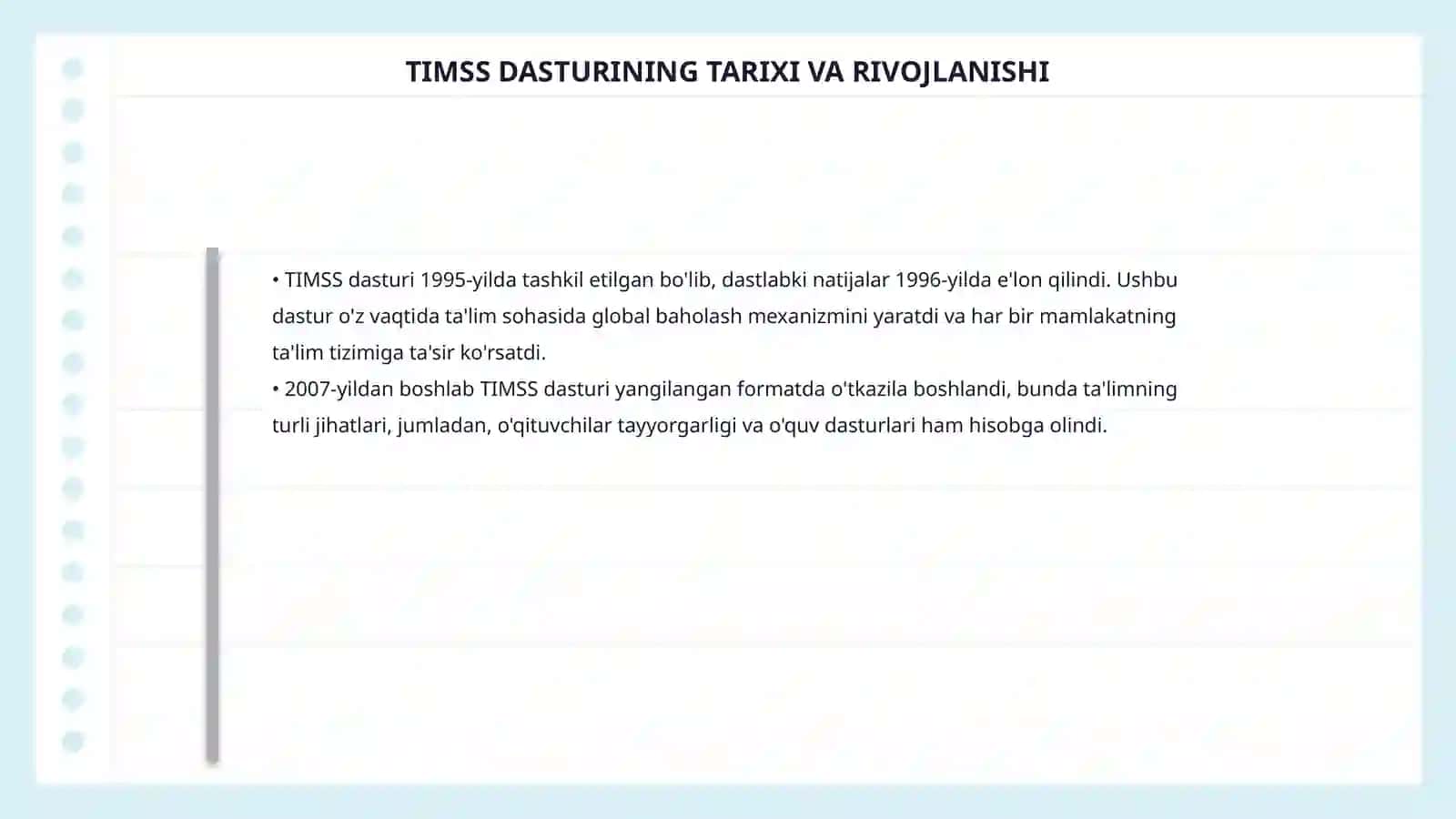 TIMSS XALQARO BAHOLASH DASTURIGA TAYYORGARLIK JARAYONIDA ZAMONAVIY AXBOROT KOMMUNIKATSIYA TEXNOLOGIYALARINI QOʻLLASH 4