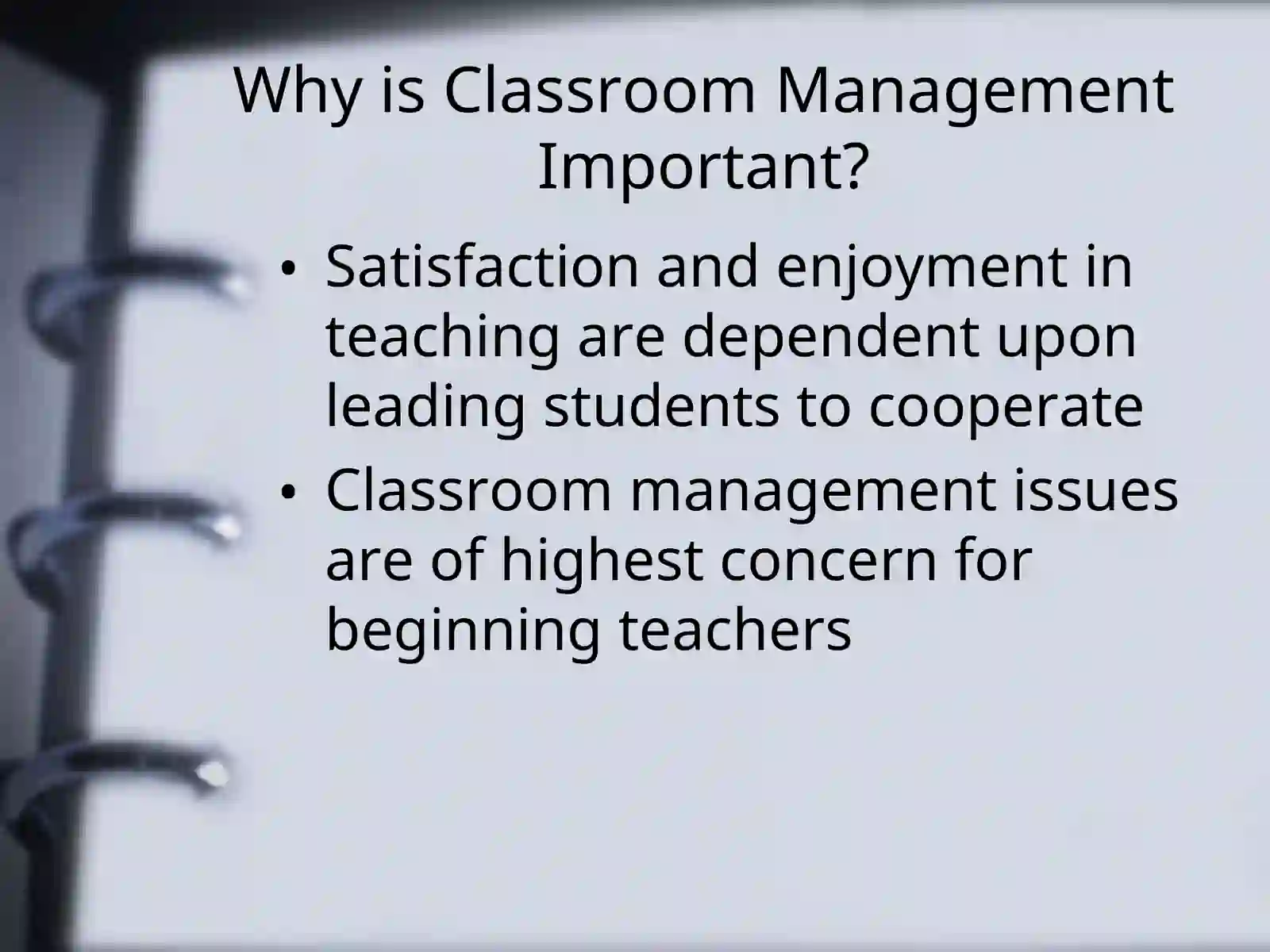 Classroom Management 4