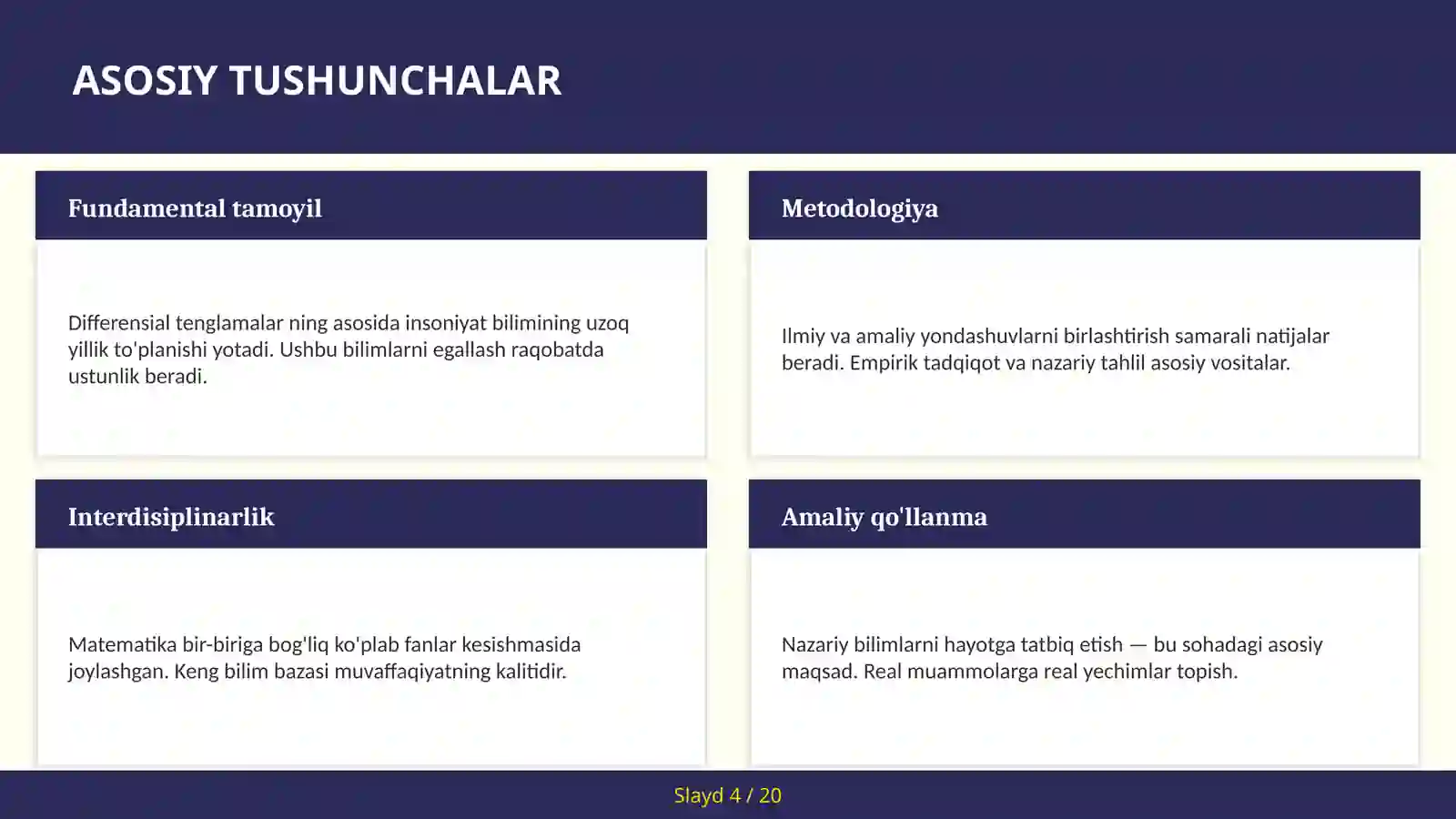 DIFFERENSIAL TENGLAMALAR 4