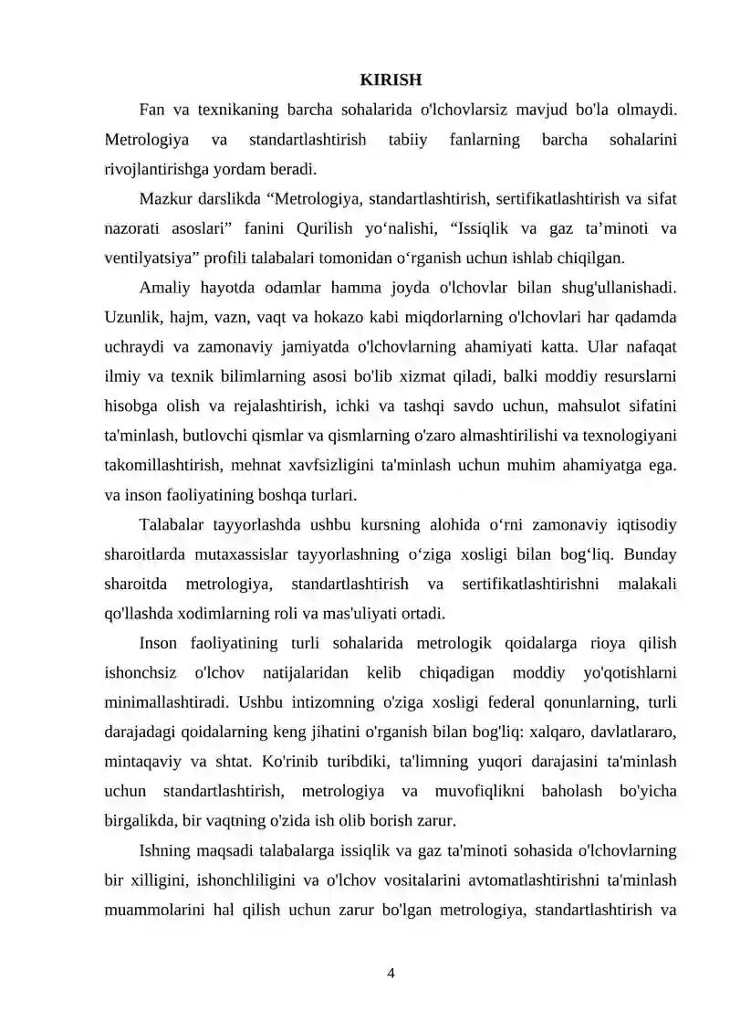 Metrologiya va standartlashtirish 4