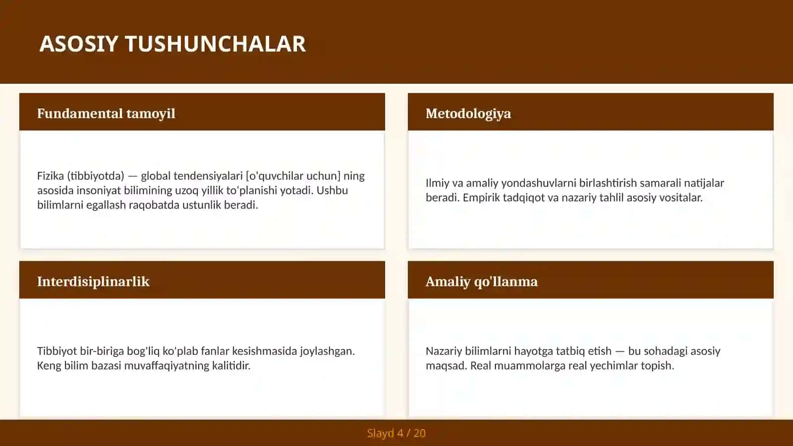 Fizika (tibbiyotda) — global tendensiyalari [o'quvchilar uchun] 4
