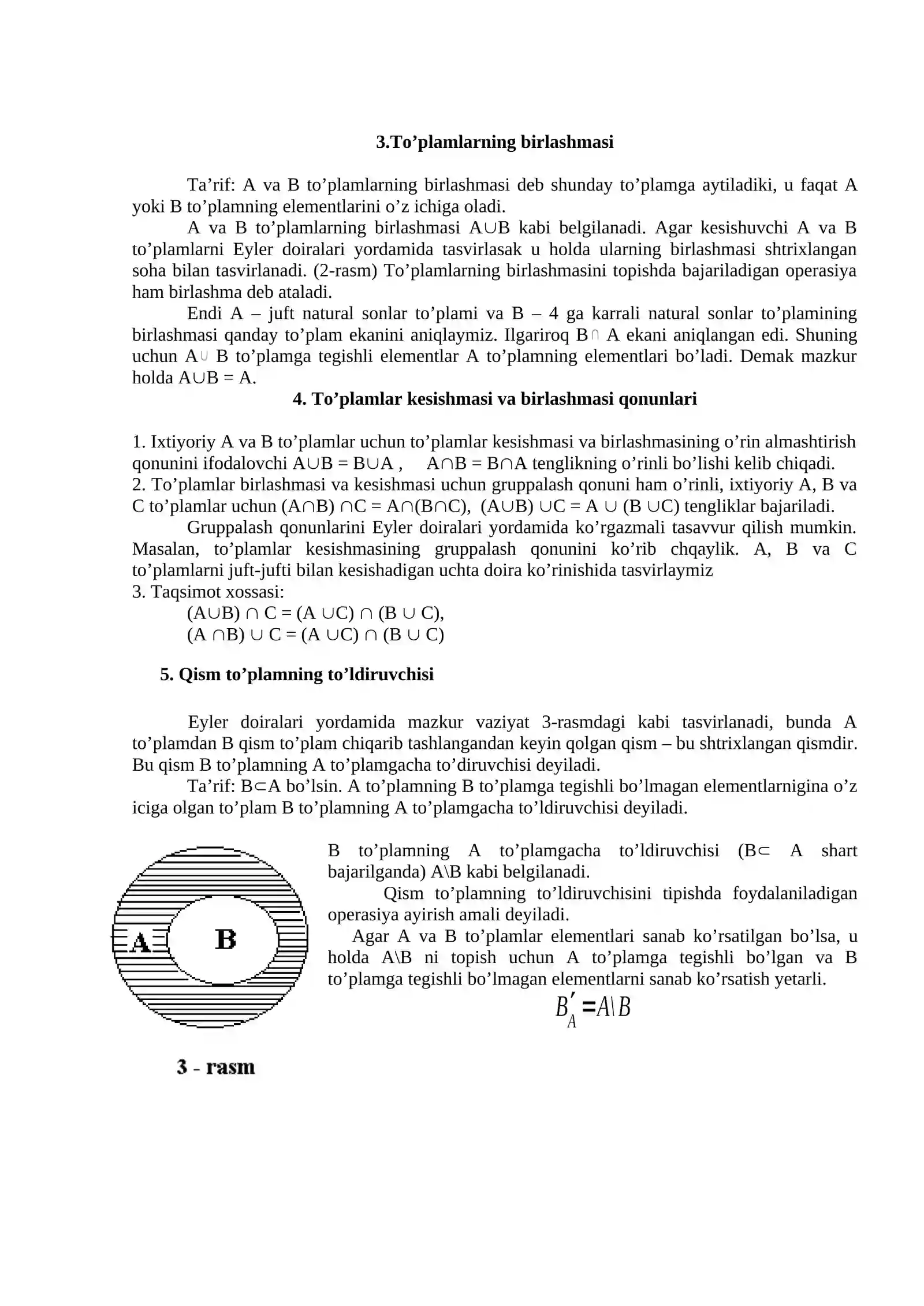 TO’PLAMLAR VA ULAR USTIDA AMALLAR 4