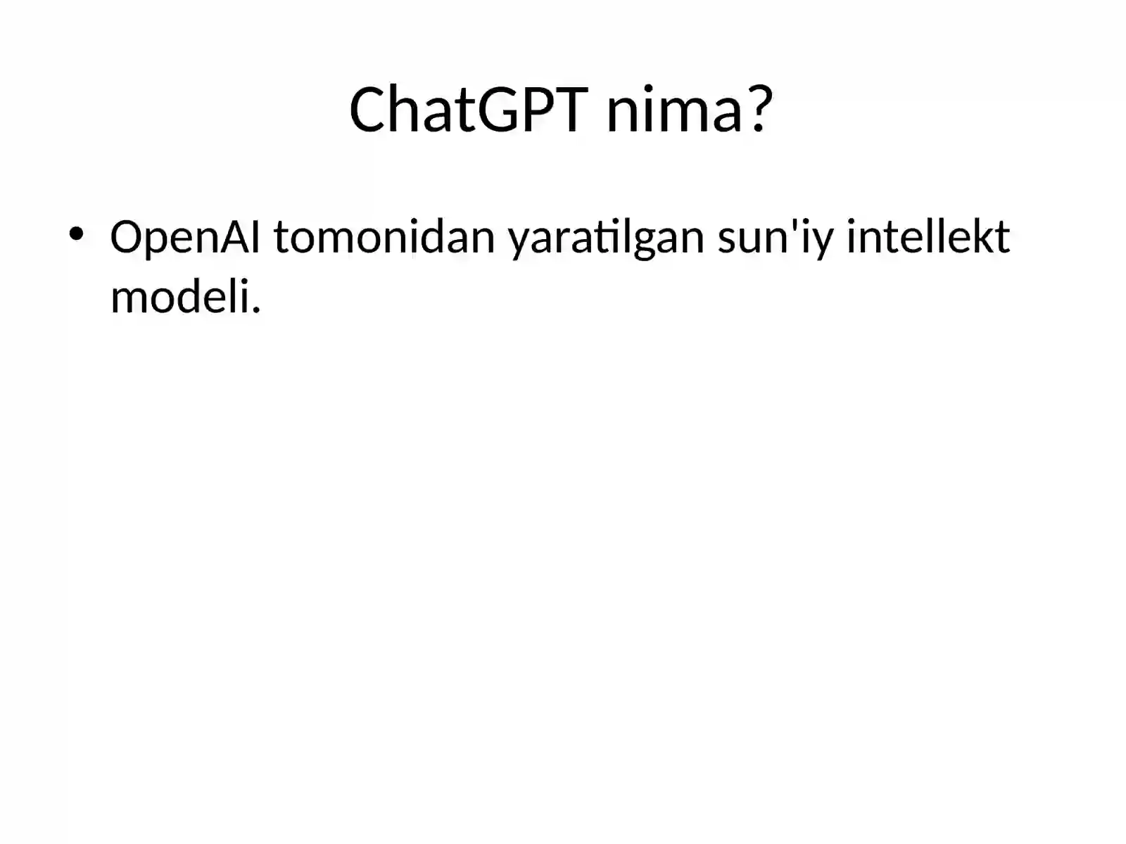 SUN'IY INTELLEKT VA CHATGPT 4