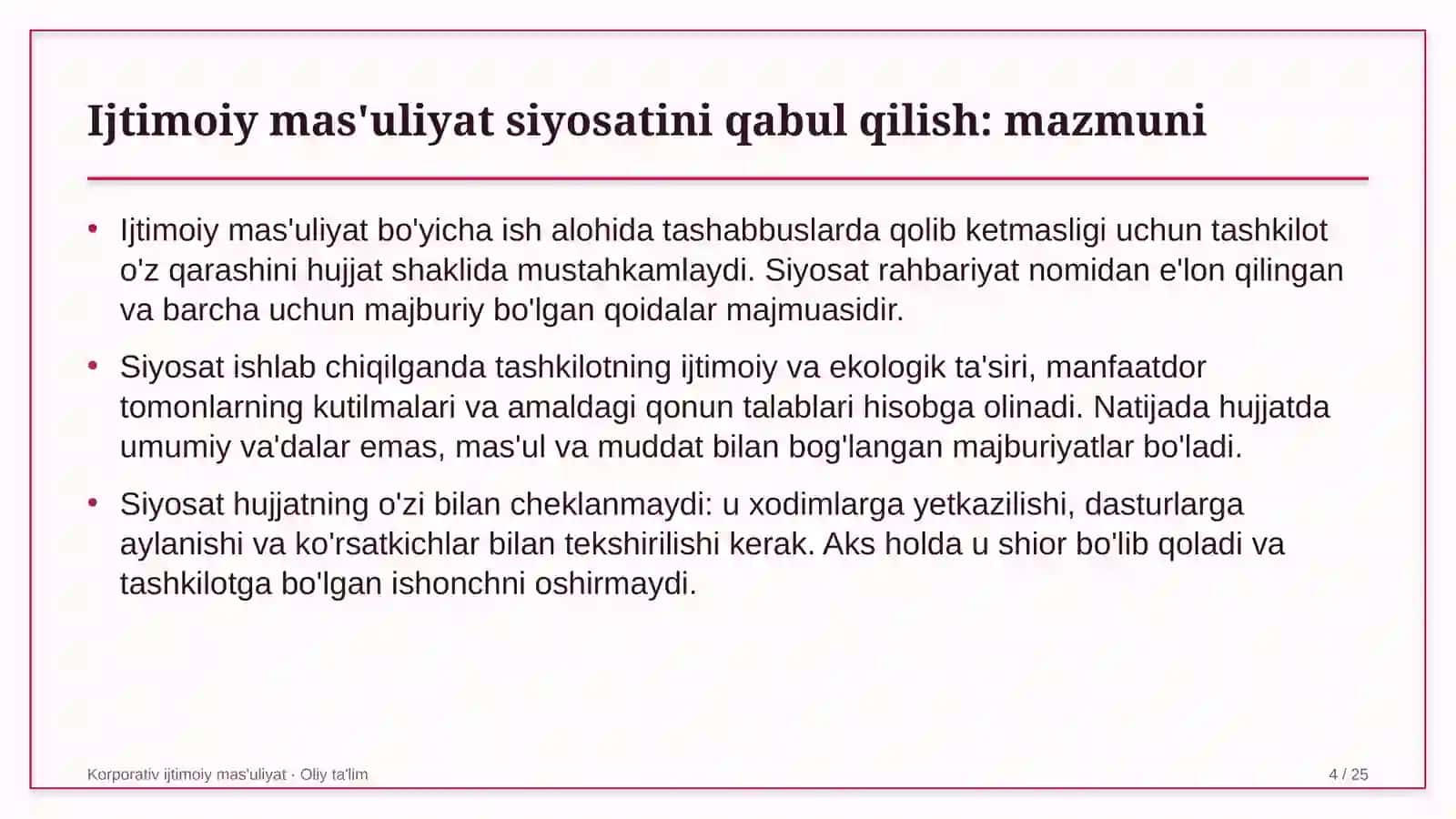 xalqaro turizmda ijtimoiy mas'uliyat bo'yicha ichki siyosatni qabul qilish 3299 4