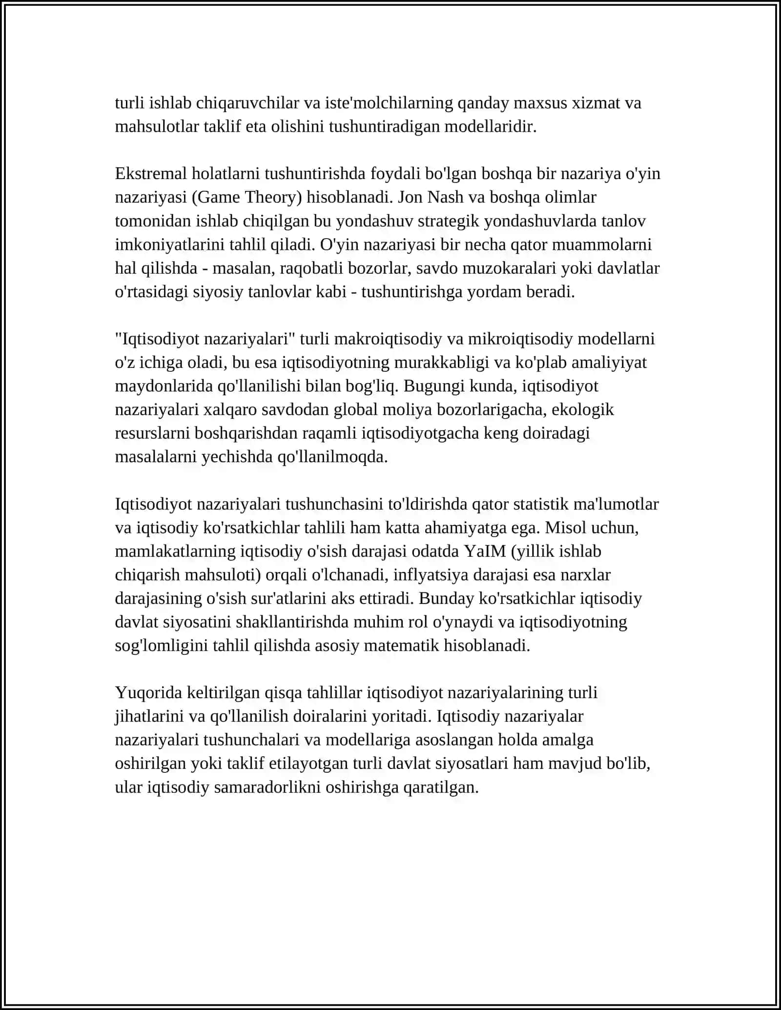 MAKROIQTISODIY TAXLILNING VOSITALARI 4