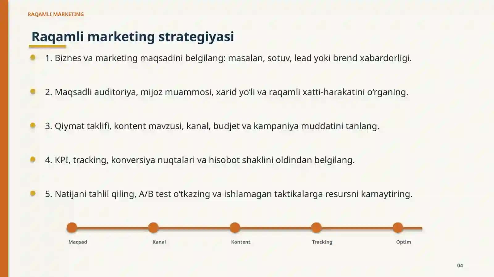 RAQAMLI MARKETING 4