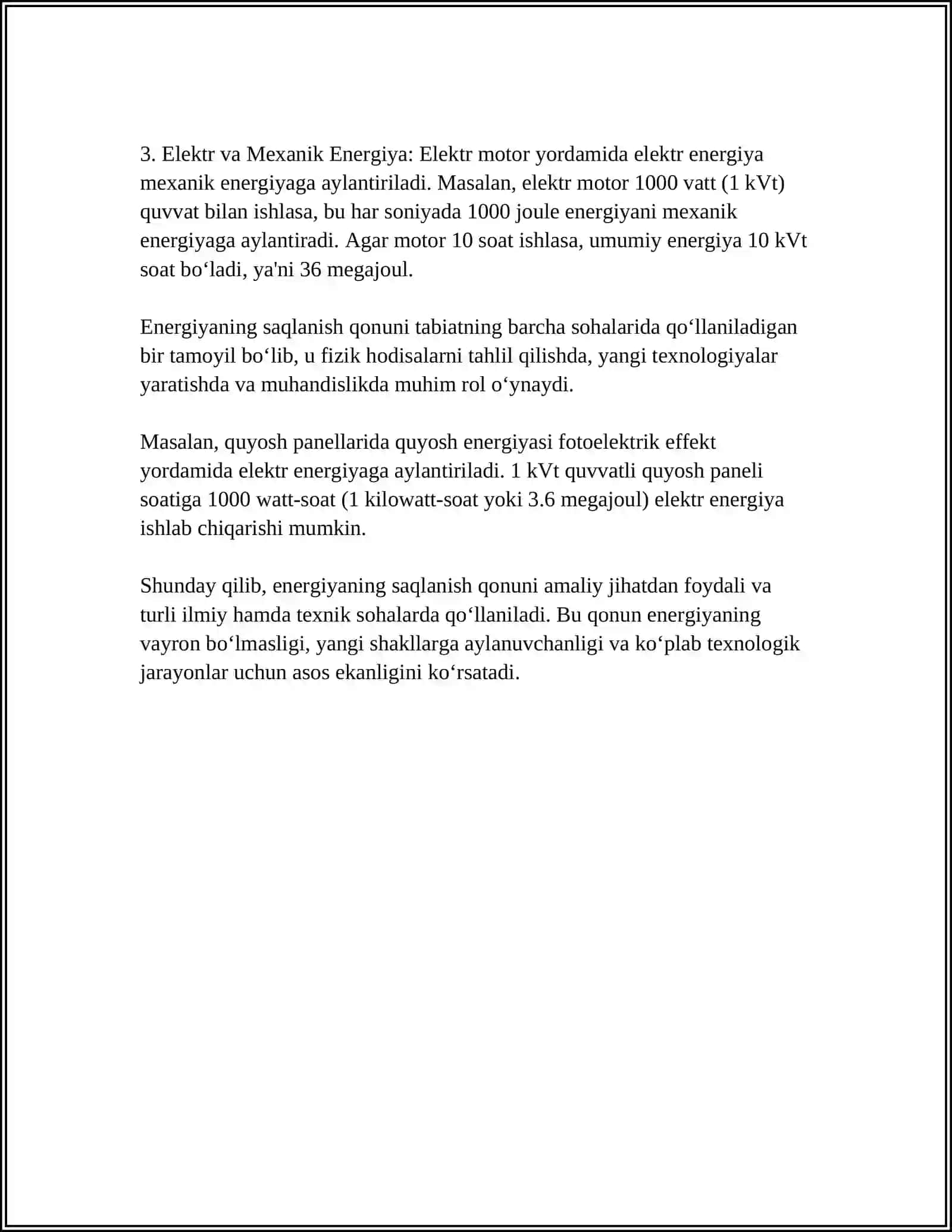 ODAM ORGANIZMIDA DERMADINAMIKANING BIRINCHI QONUNI BOʻYICHA BORADIGAN JARAYONLAR ICHKI ENERGIYA 4