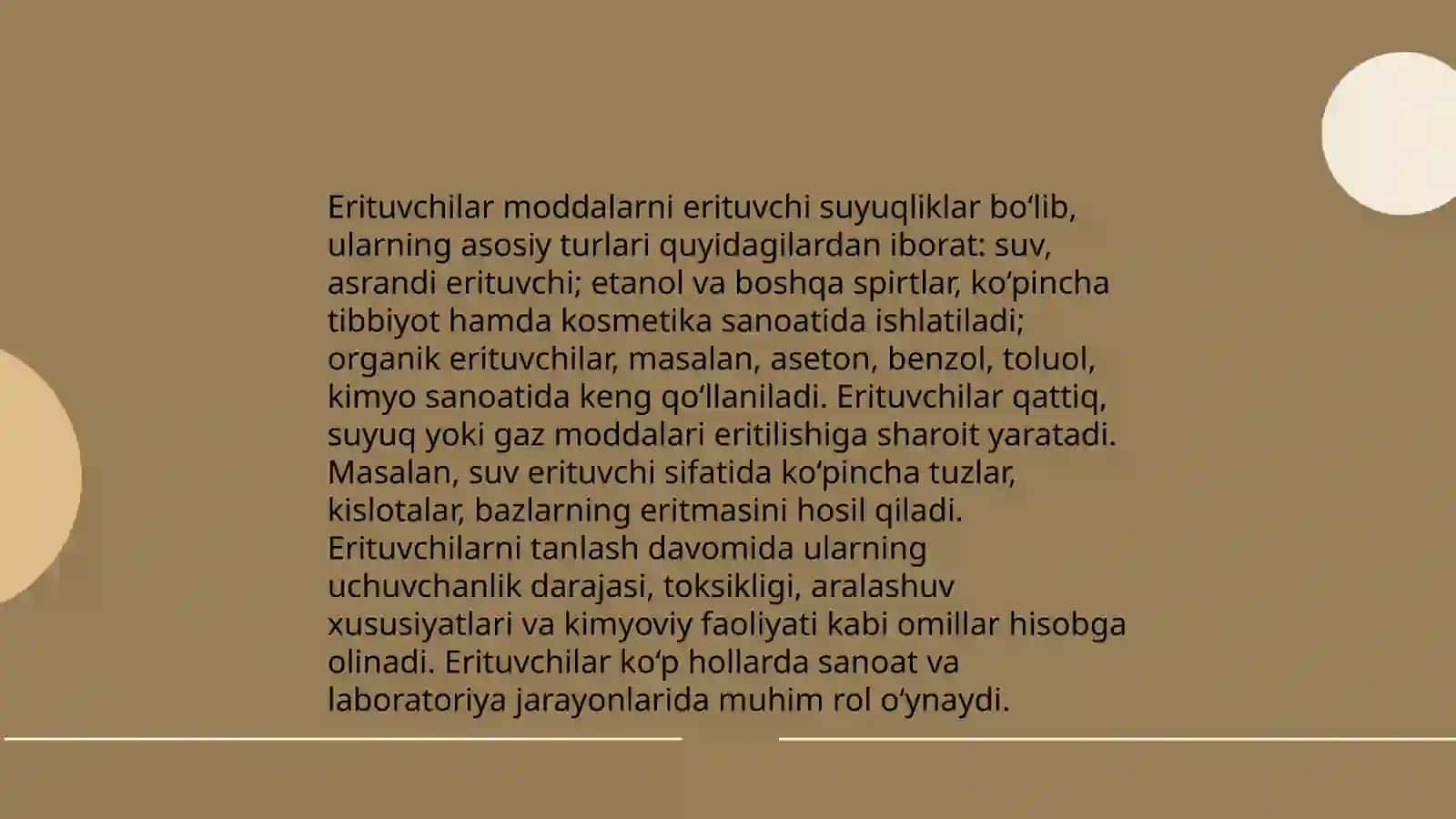 Eritmalar.Moddalar eruvchanligi 4