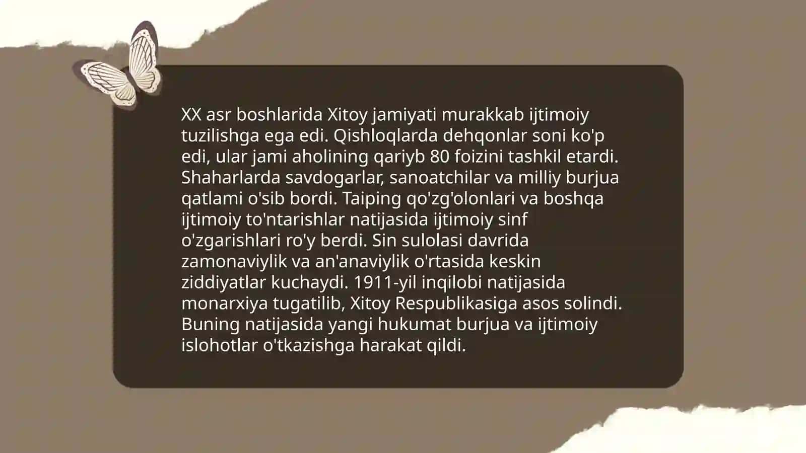 XIX asr oxiri XX asrlarda Sin imperiyasi davridagi Xitoy madaniyati 4