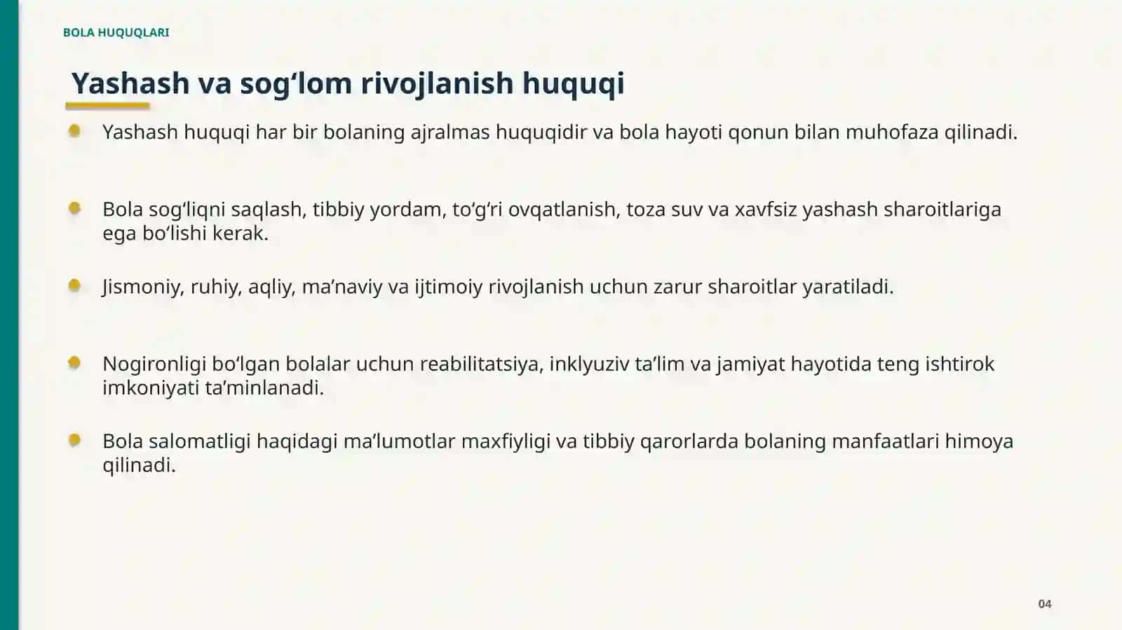 BOLA HUQUQLARI 4