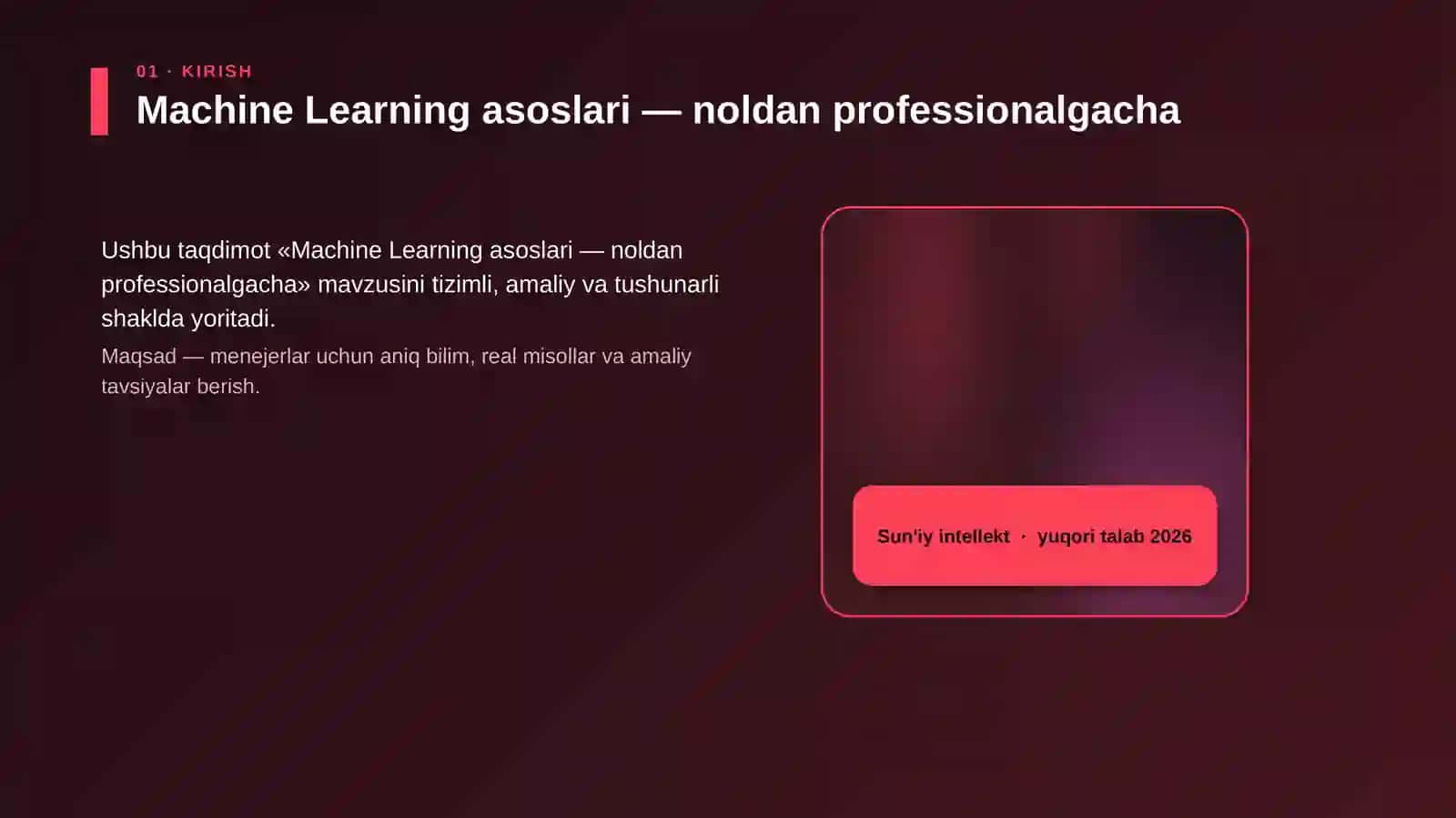 Machine Learning asoslari 4