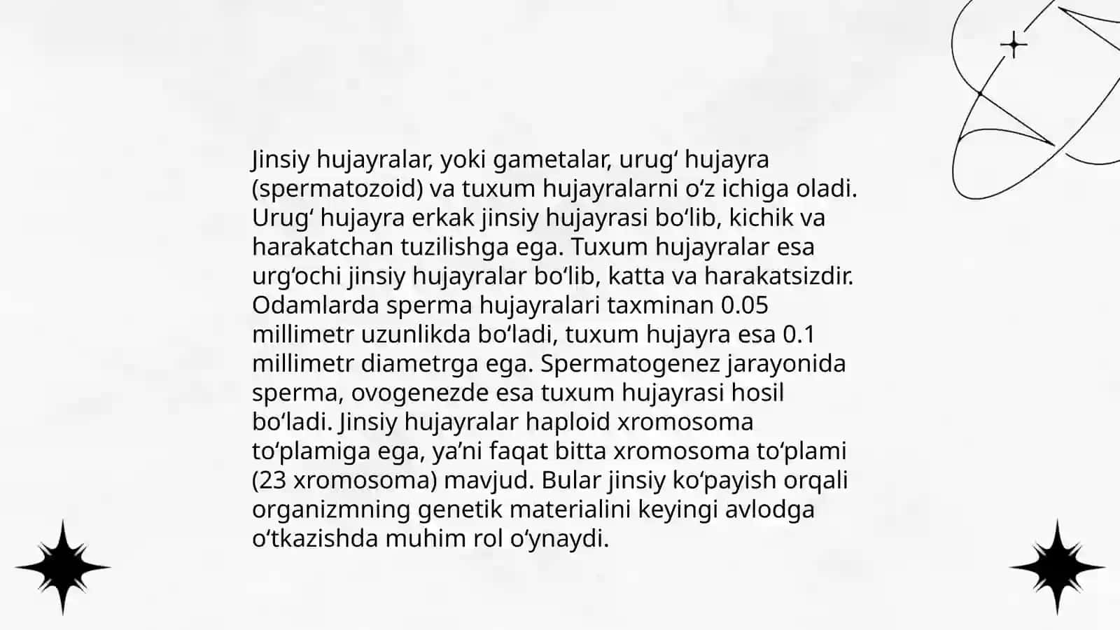 Jinsiy hujayrani tuzilishi va rivojlanishi 4