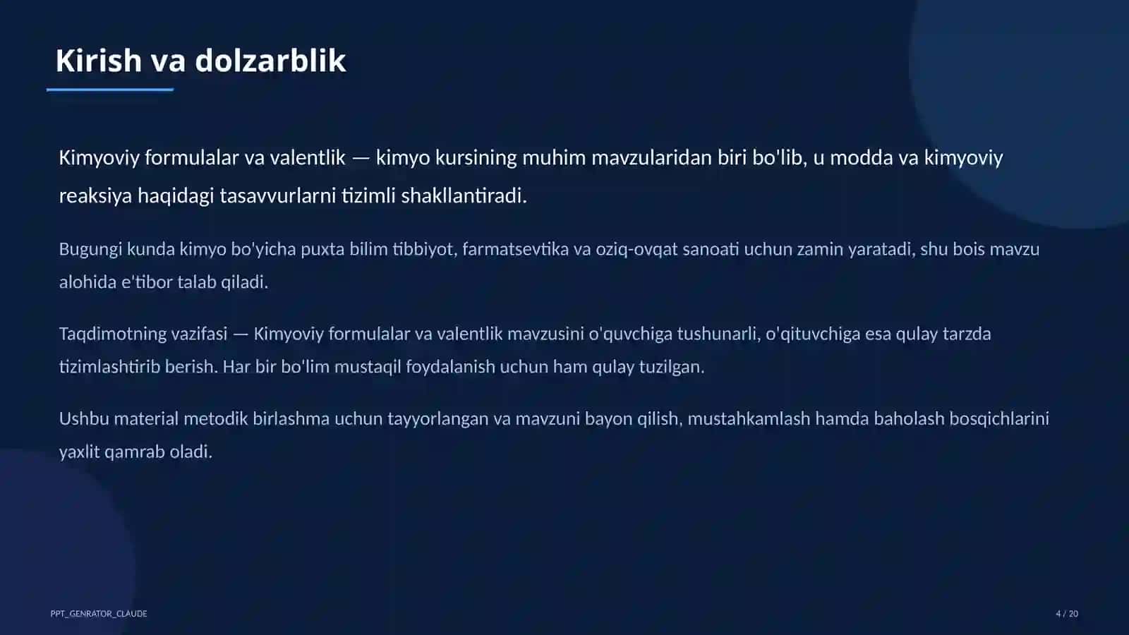 Kimyoviy formulalar va valentlik (7-sinf) 4