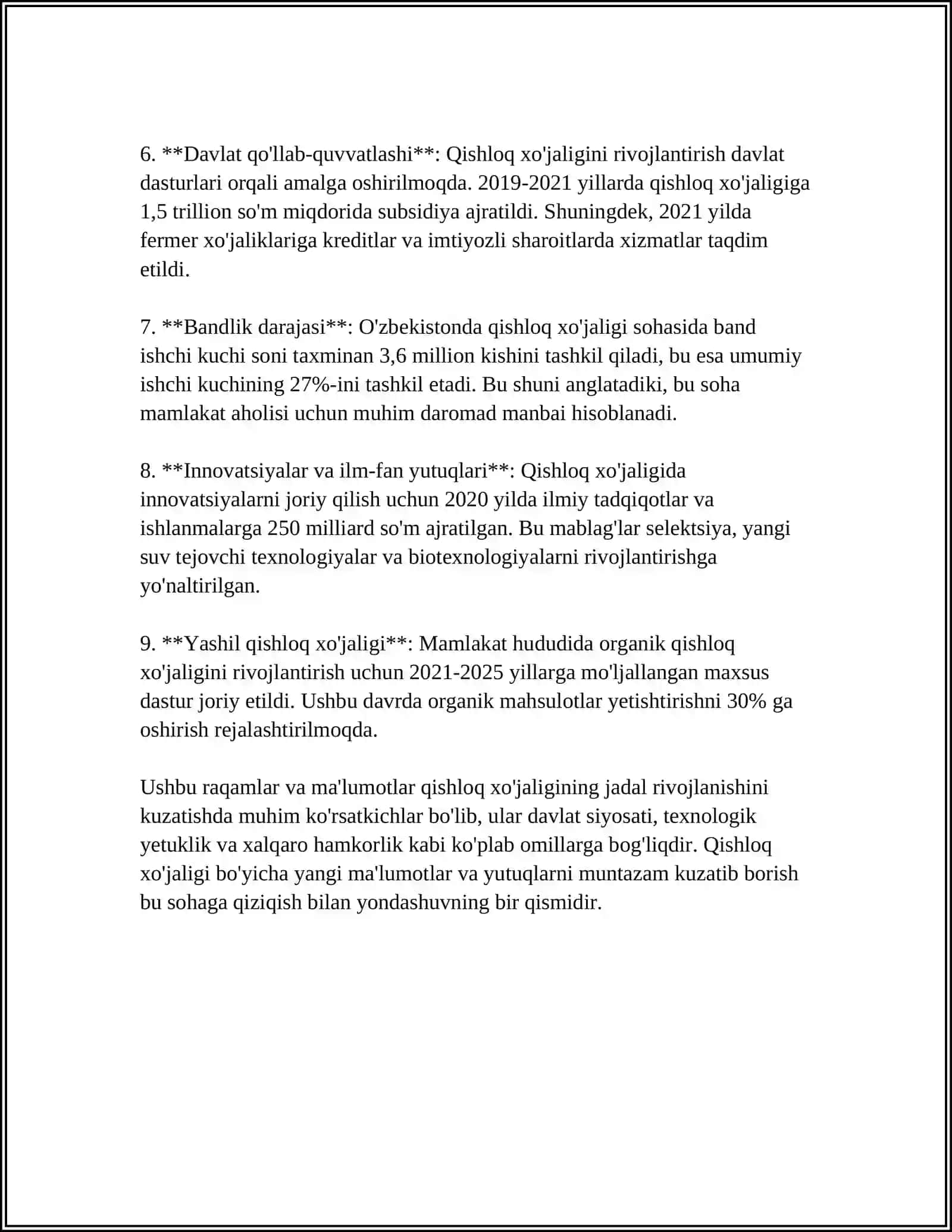 MUSTAQILLIK YILLARDAGI QISHLOQ HOJALIK VA SANOAT SOHASIDAGI OZGARISHLAR 4
