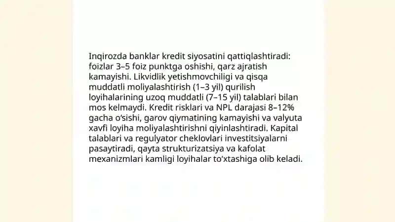 Jaxon moliyaviy - iqtisodiy inqirozi sharoitida qurilish iqtisodiyotini isloh qilish muammolari 4
