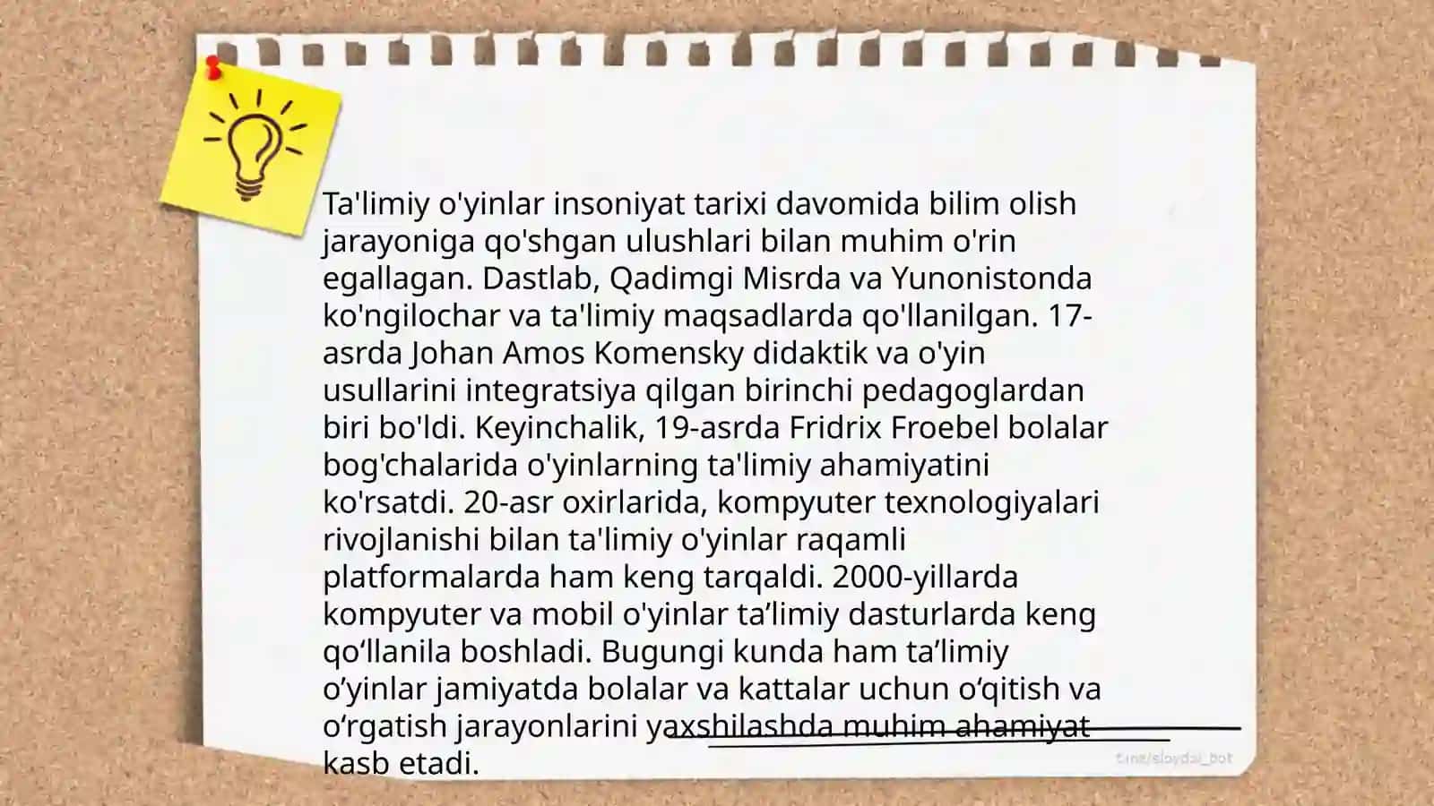 O‘yin texnologiyalari haqida ta'limiy o‘yinlar 4