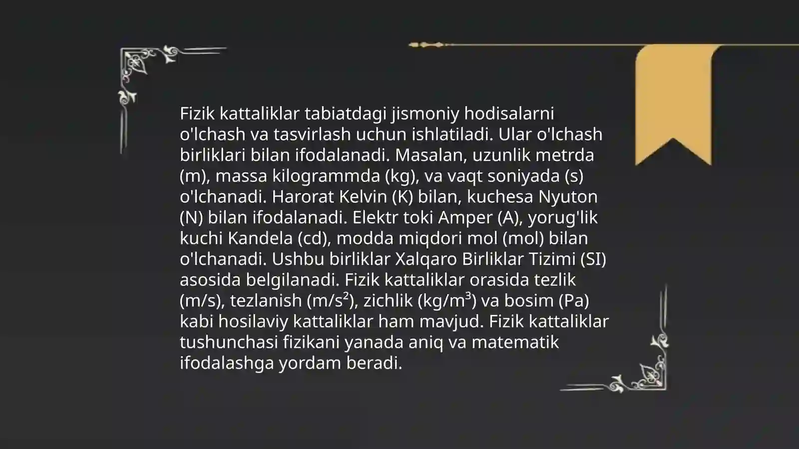 Oʻlchash Nazariyasi Asoslari 4