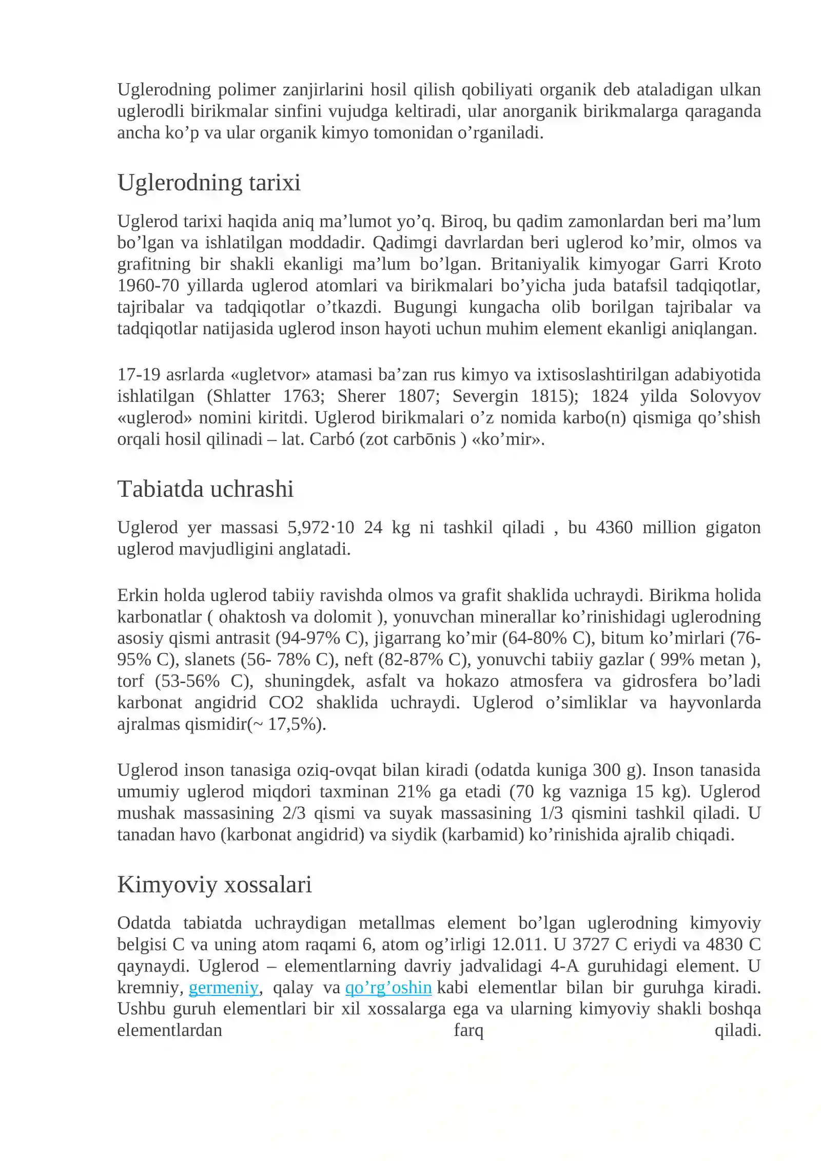 Uglerod elementi 4