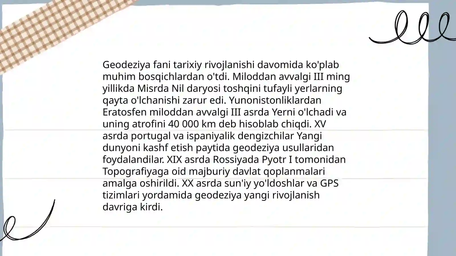 Geodeziya fani va vazifasi 4