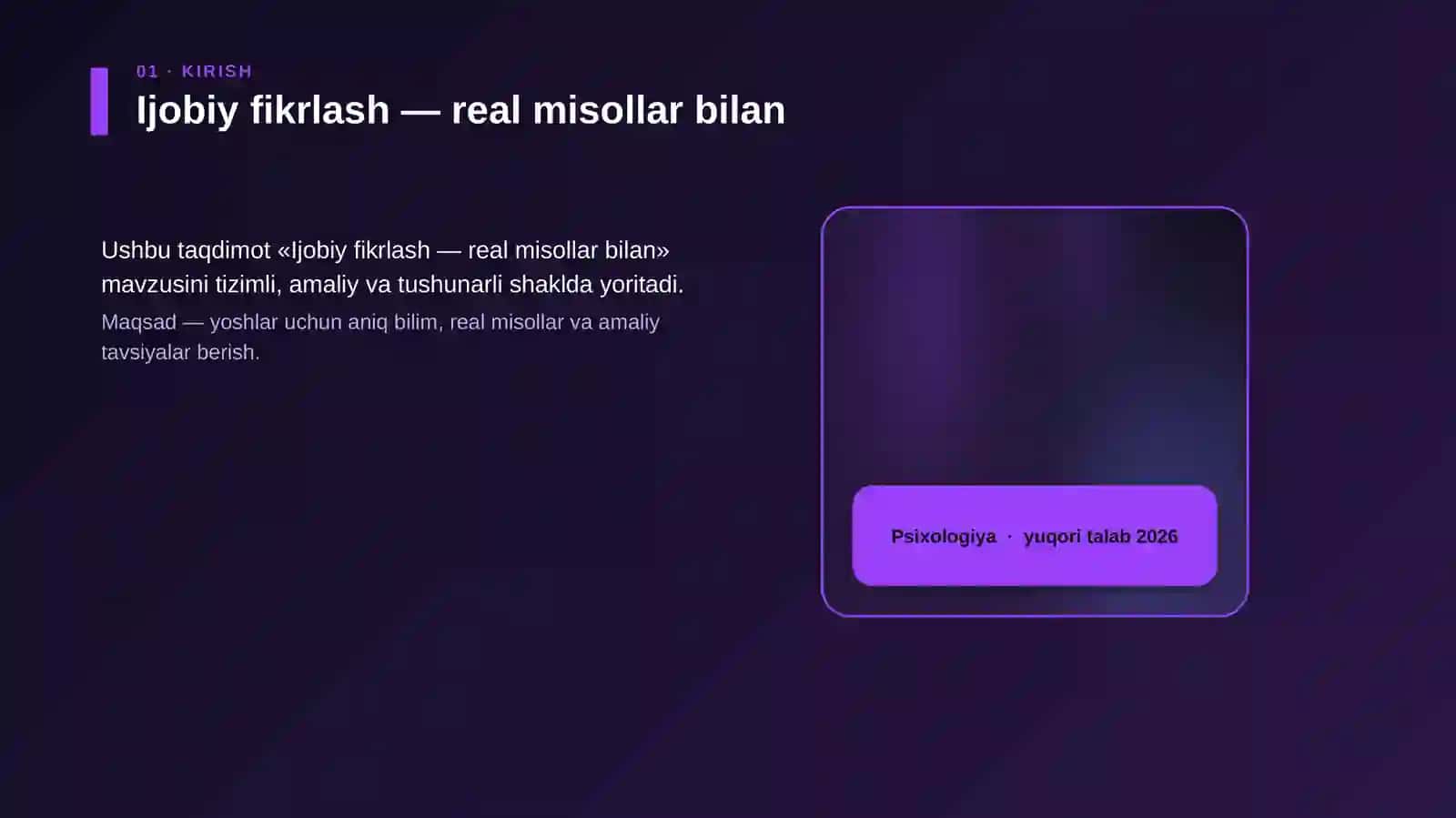 Ijobiy fikrlash — real misollar bilan 4