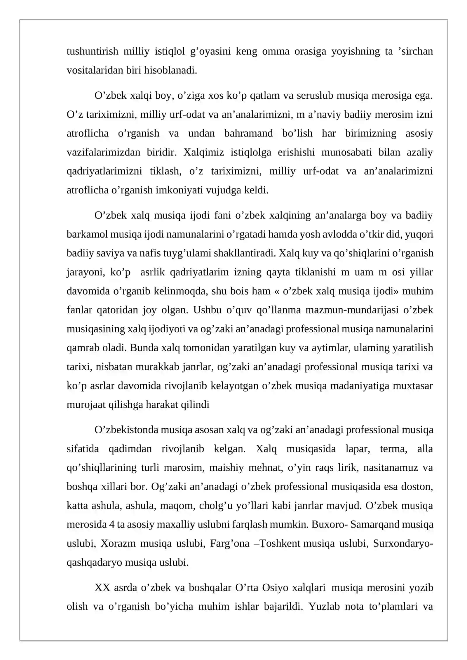 Surxondaryo, Qashqadaryo musiqa uslublarini o’rganishda innovatsion texnologiyalar 4