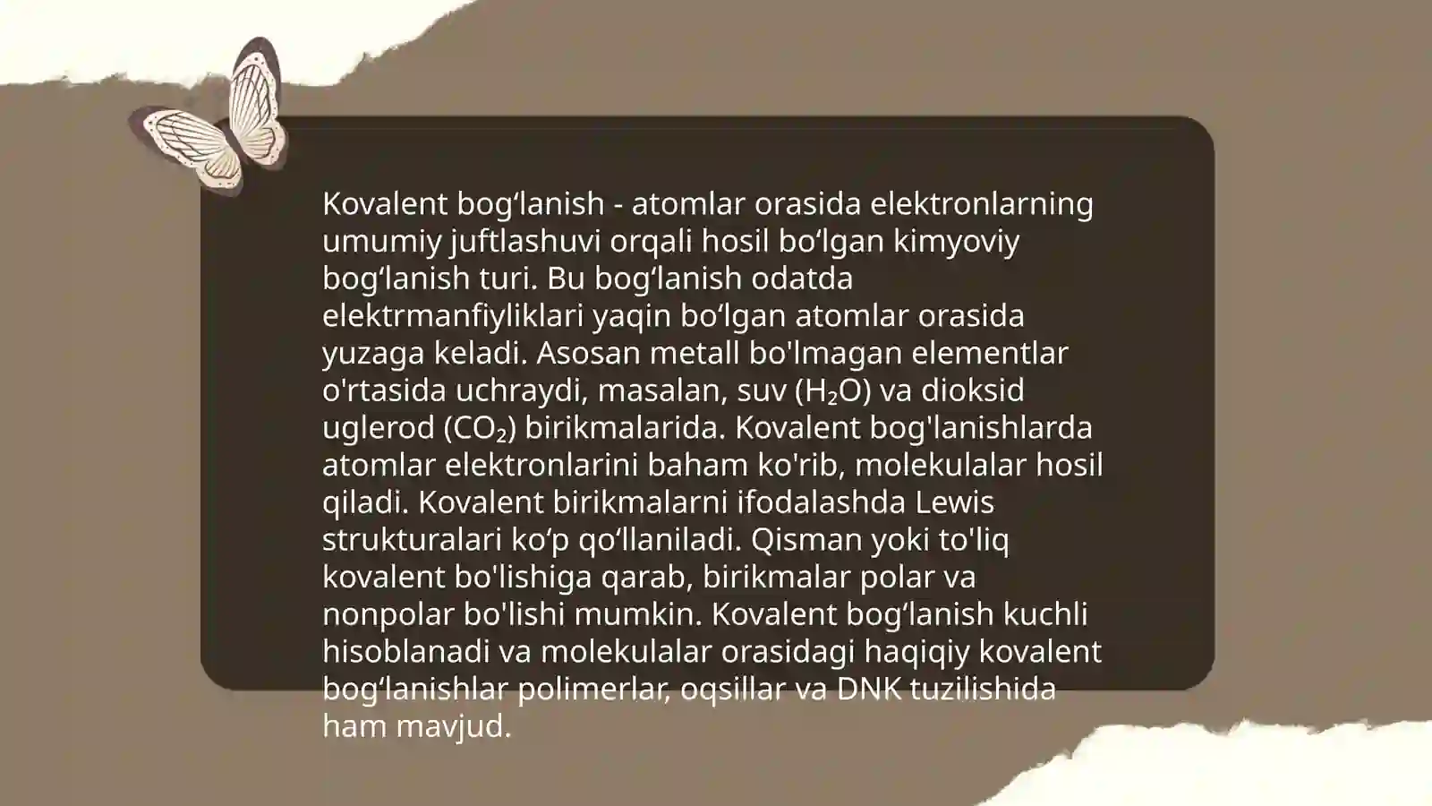 Molekulyar bog'lanish turlari 4