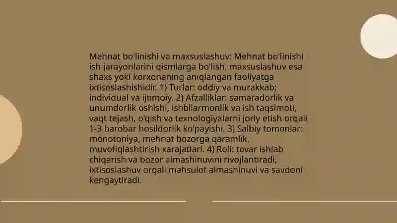 Bozor talabining shakllanishi va iqtisodiy almashinuv 4