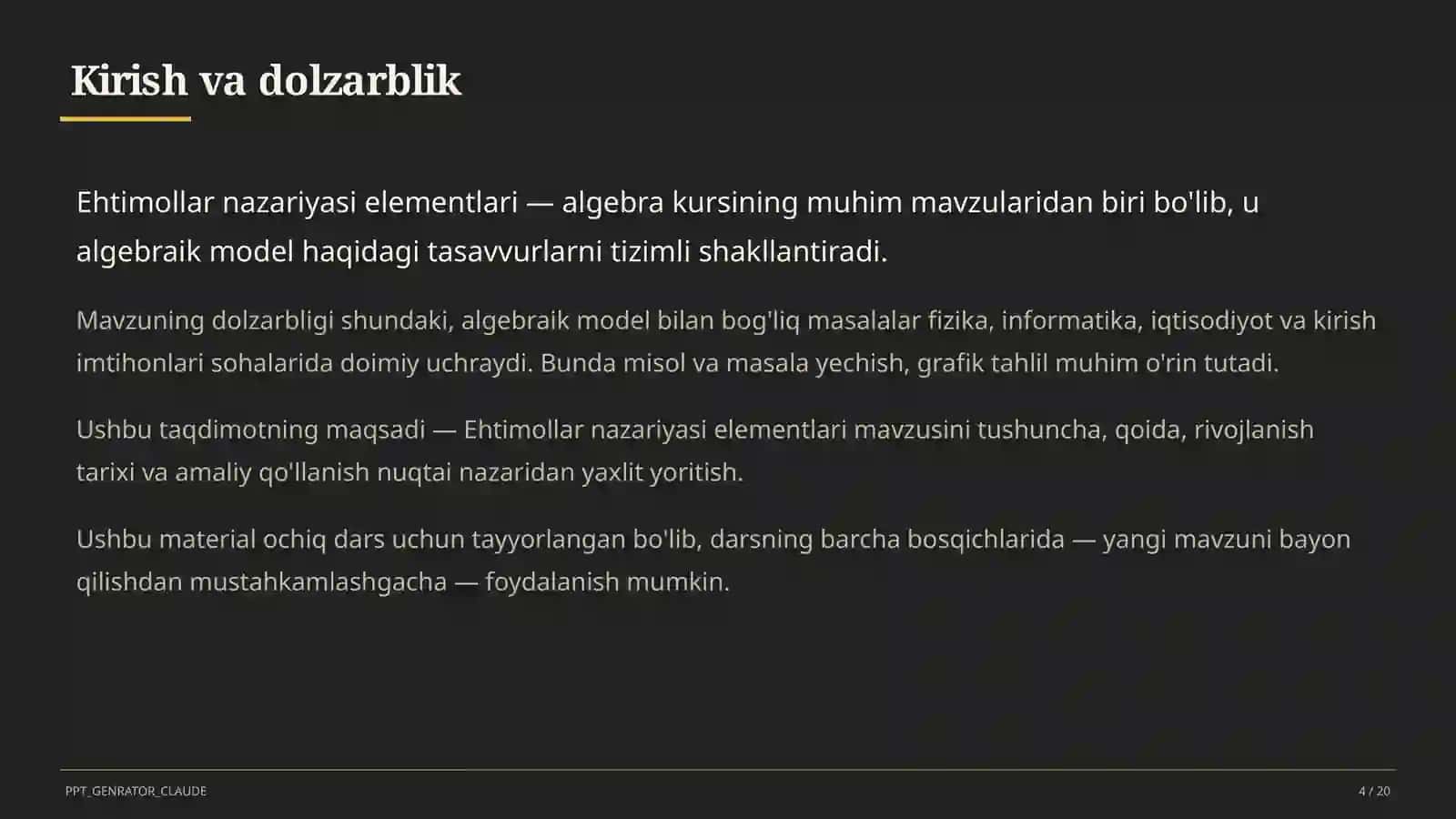 Ehtimollar nazariyasi elementlari (9-sinf) 4