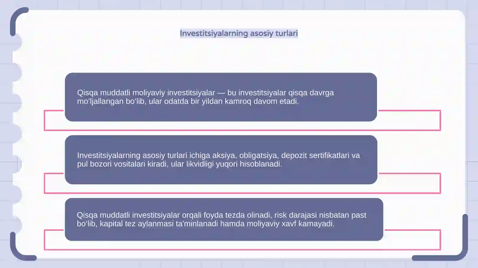Qisqa muddatli moliyaviy investitsyalar 4