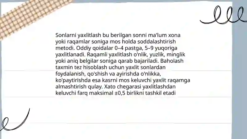 Hisoblashning qulay usullari 4