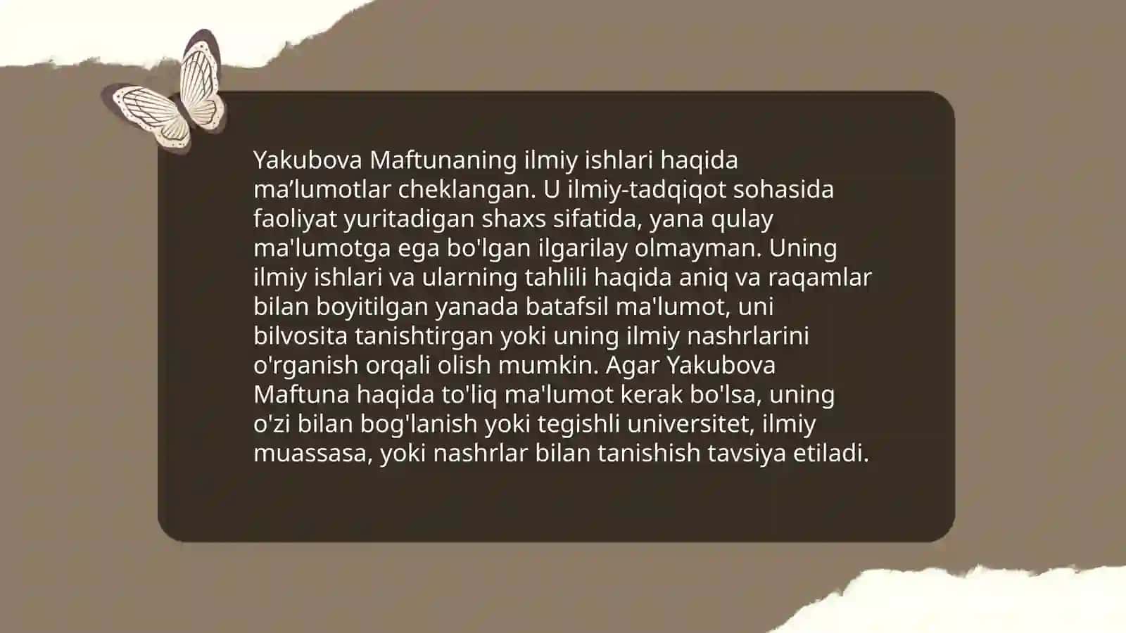 Yakubova Maftuna 4