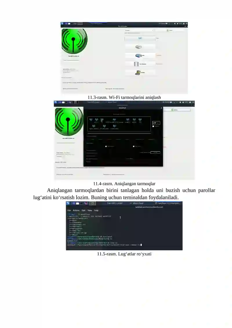 Practical work - Organizing and executing wireless network attacks 4