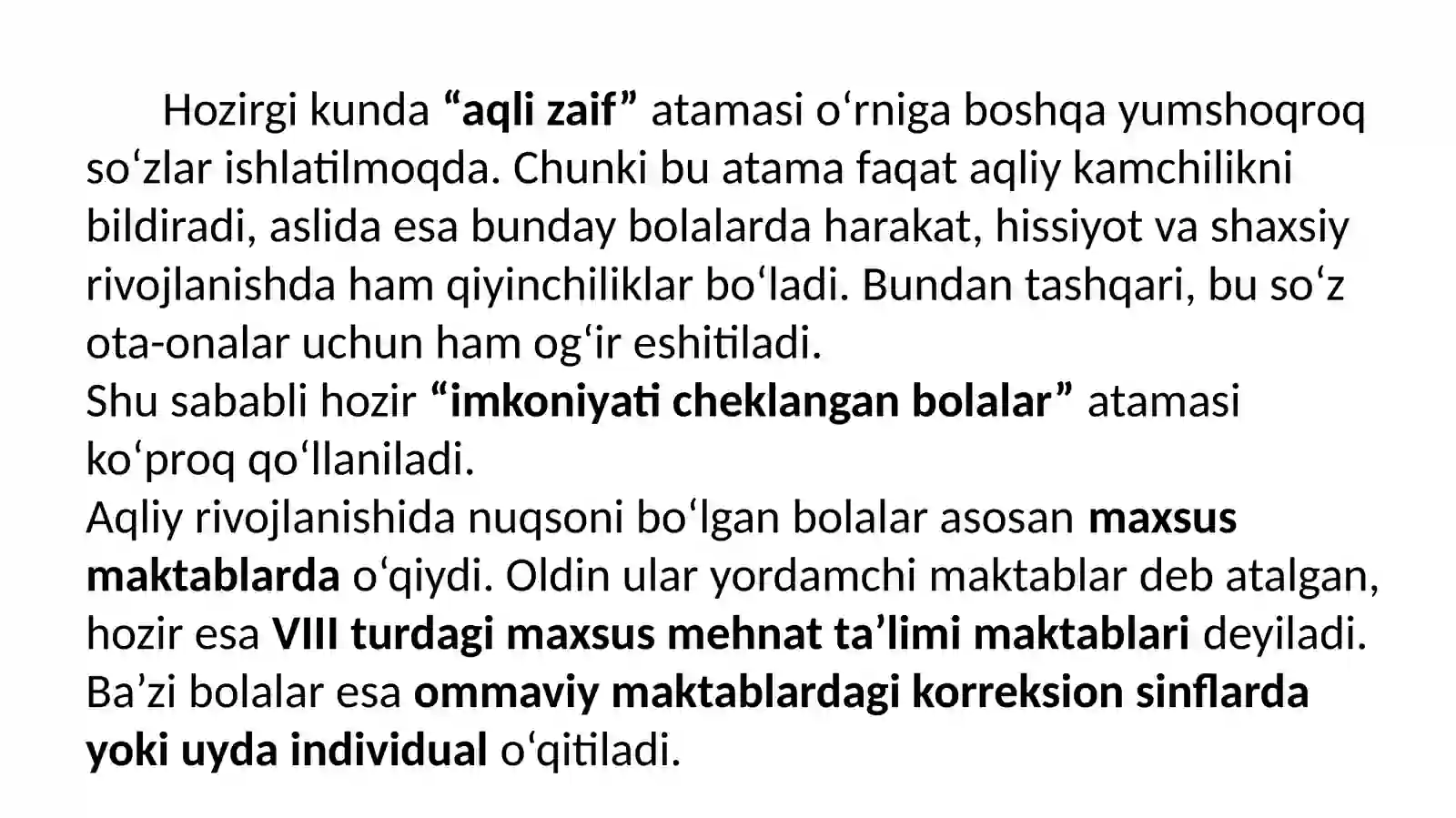 2-mavzu.Aqlizaiflikning darajalari, kelib chiqish sabablari 4