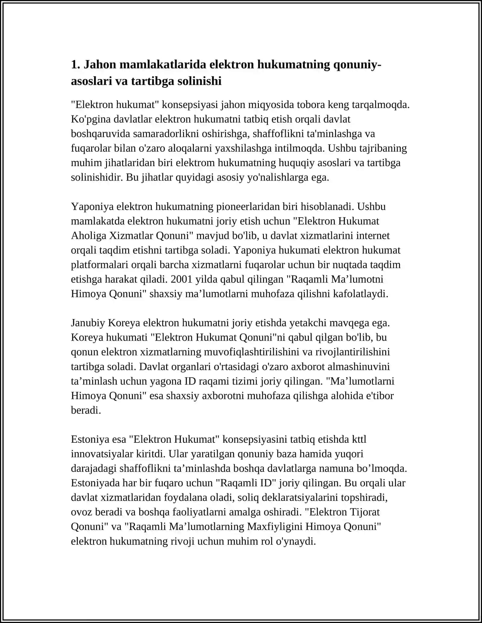 ELEKTRON HUKUMATNI JORIY ETISHNING JAHON TAJRIBASI 4