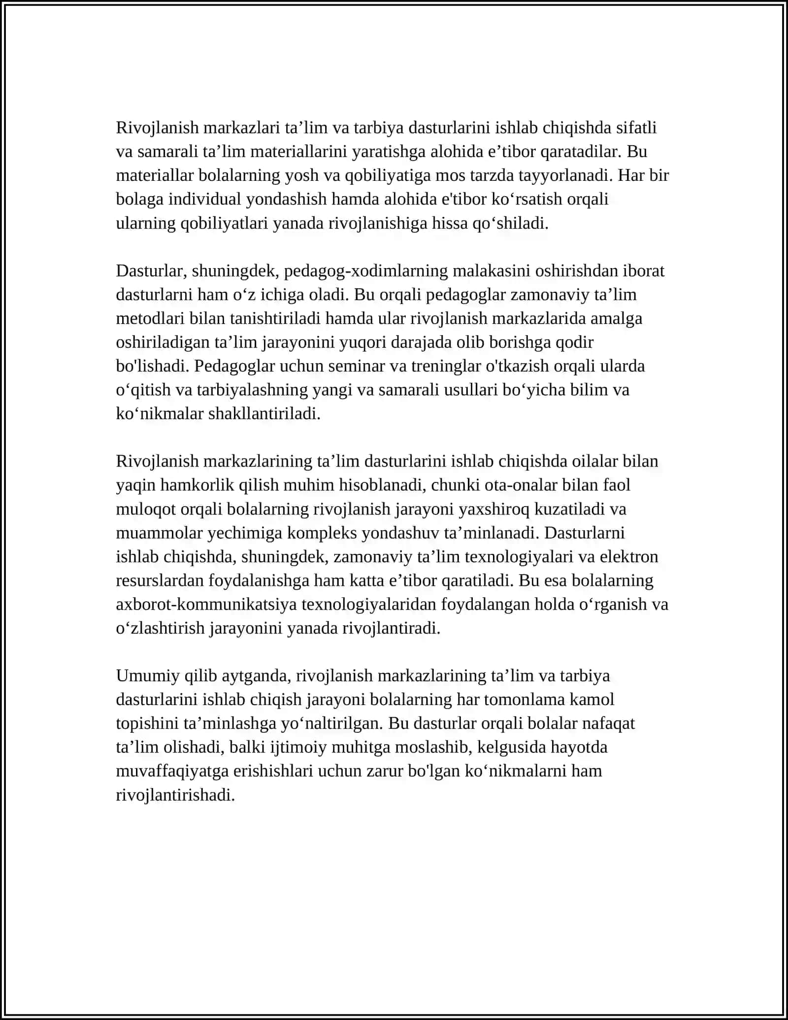 MTTDA RIVOJLANISH MARKAZLARINING FAOLIYATI 4