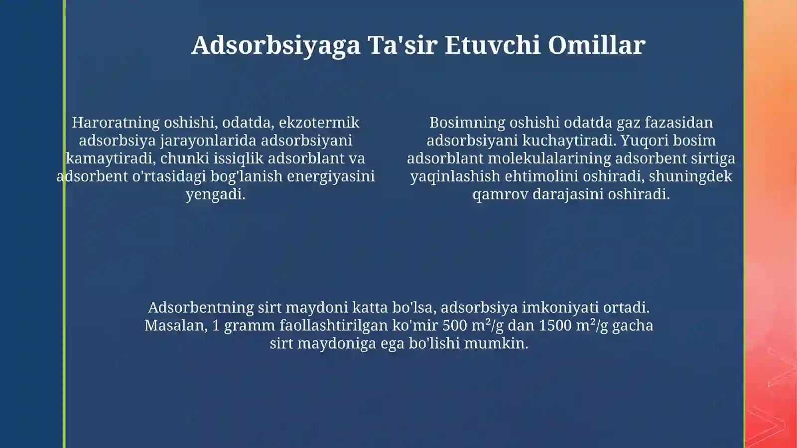 Adsorbsiya jarayoni 4