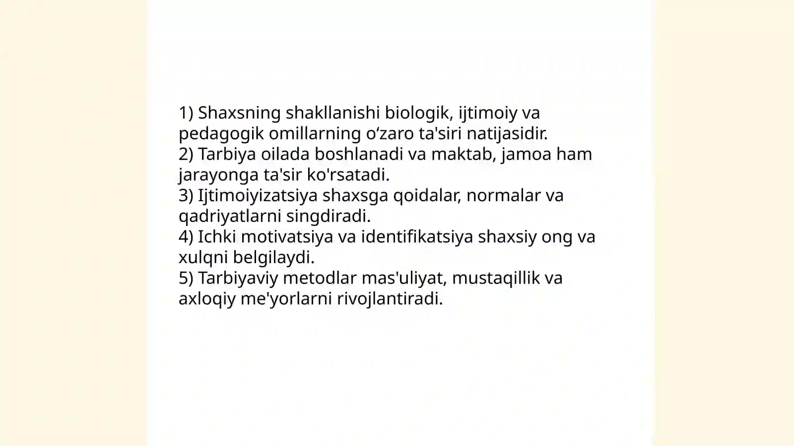 Shaxsiyat va uning elementlari 4