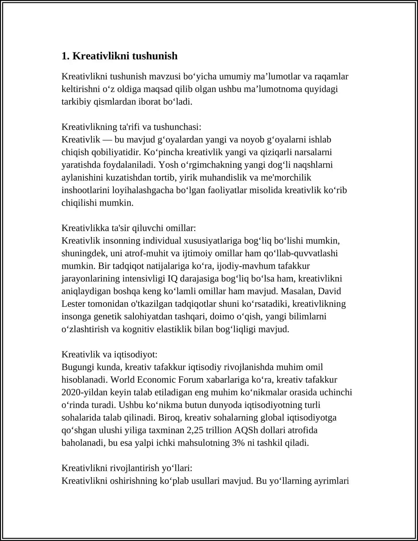 BO‘LAJAK MAKTABGACHA TA‘LIM PEDOGOGLARINI KREATIV QOBILIYATLARINI RIVOJLANTIRISH MAZMUNI PREZENTATSIYA TAYYORLASH 4