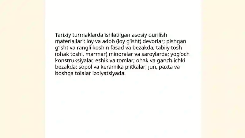 Tarixiy turmaklar 4