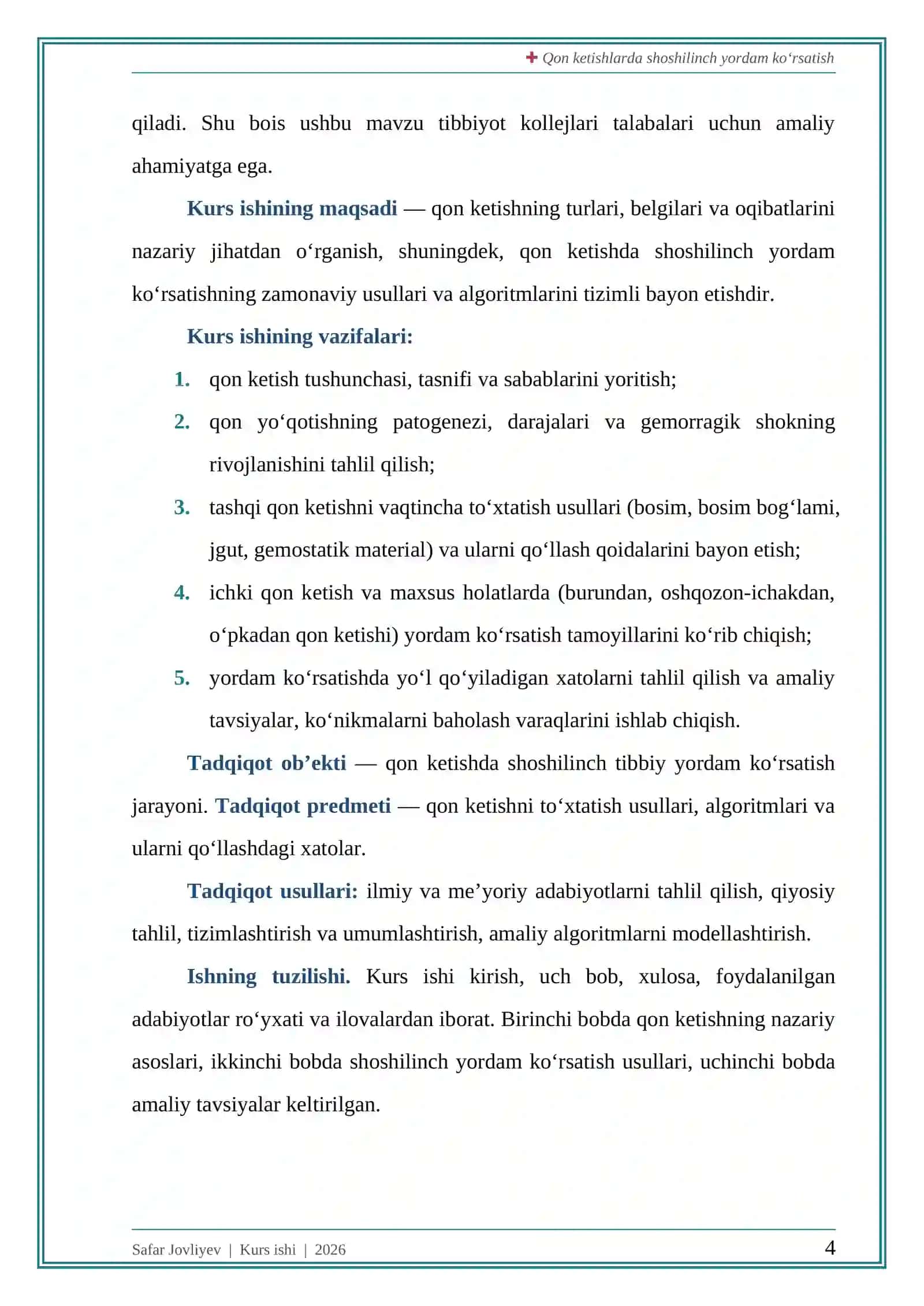 QON KETISHLARDA SHOSHILINCH YORDAM KO‘RSATISH 4