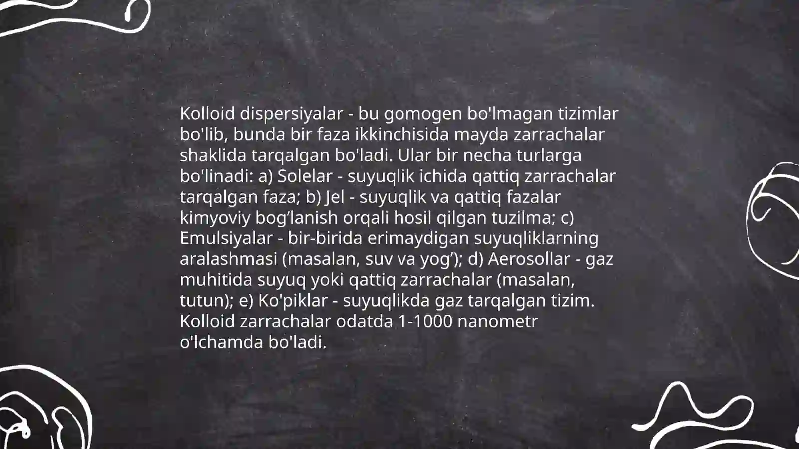 Kolloid dispers sistemalar 4