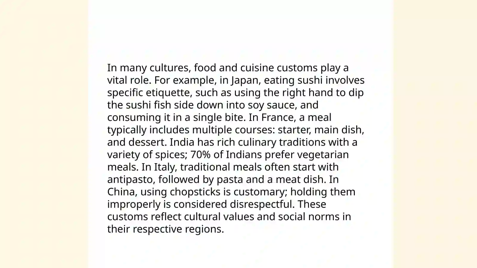 Cultures and traditions 4